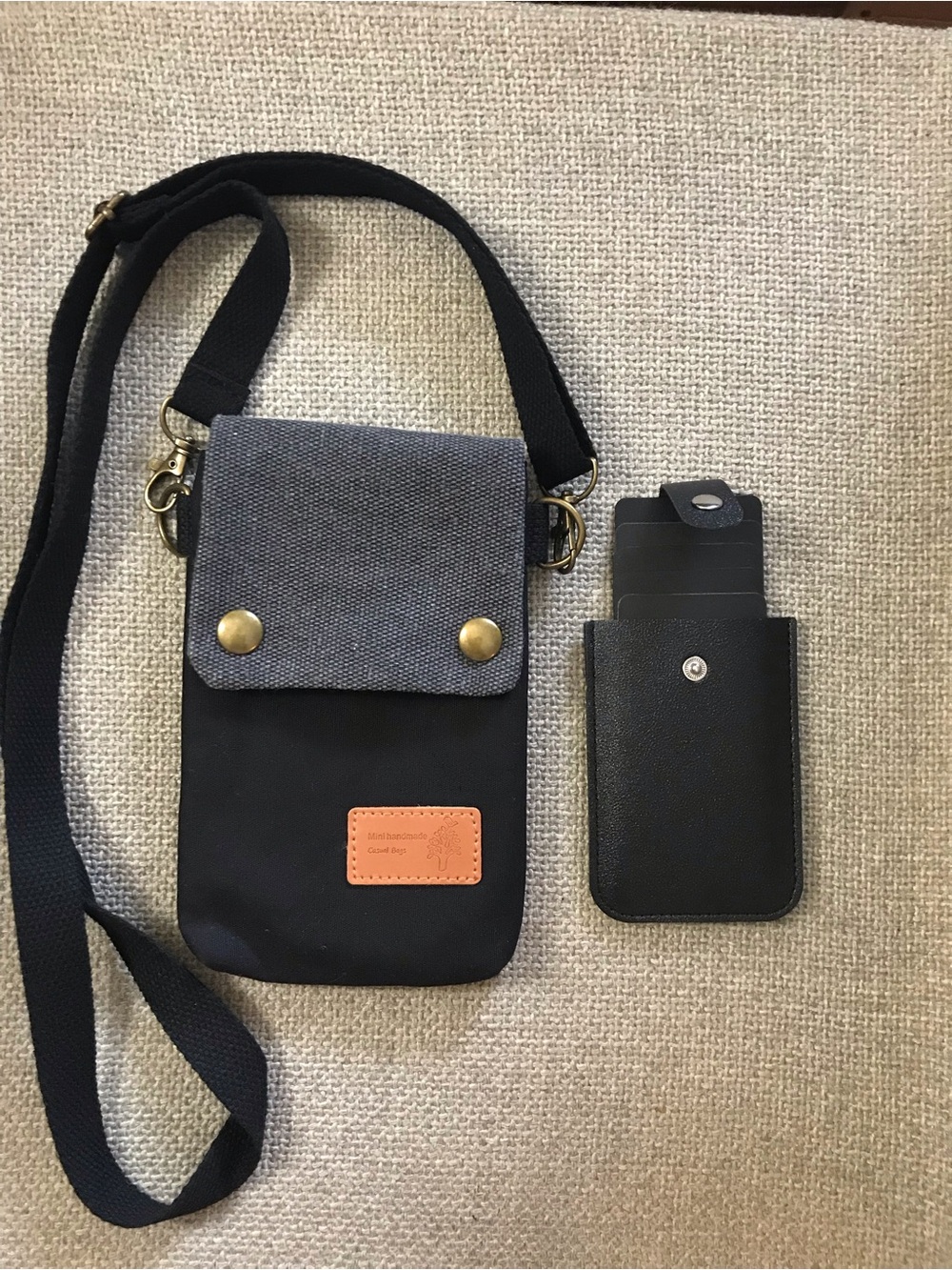 Canvas Crossbody Phone/Pouch w/cc holder